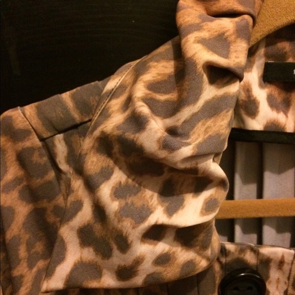 Free People Cheetah Print Trench Coat - Picture 7 of 10